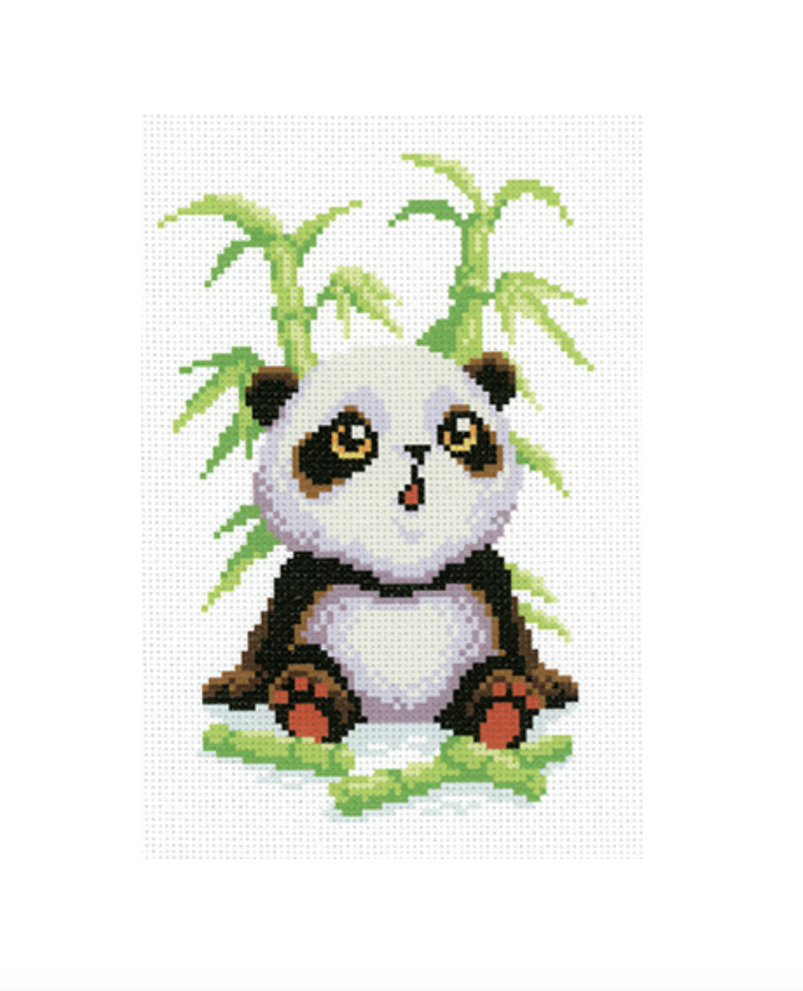 Baby Panda 21*30 Stamped Cross Stitch Canvas - Embroidery Kits Superstore